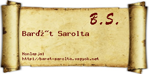 Barát Sarolta névjegykártya